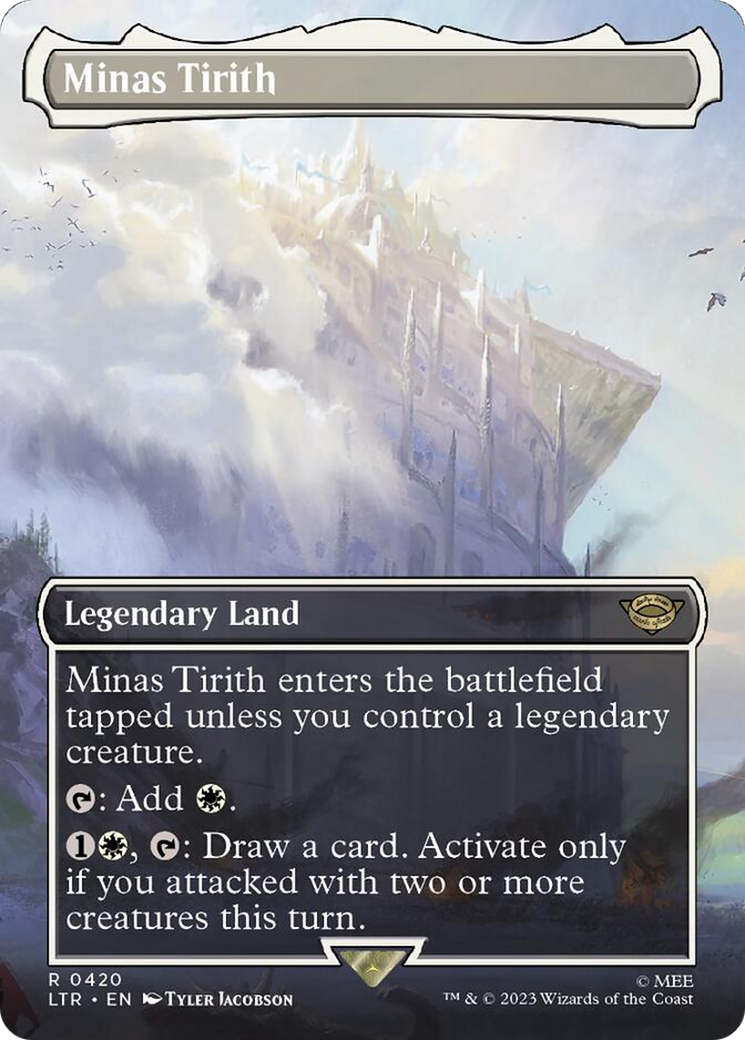 Minas Tirith (Borderless Alternate Art) (420) [The Lord of the Rings: Tales of Middle-Earth] Foil