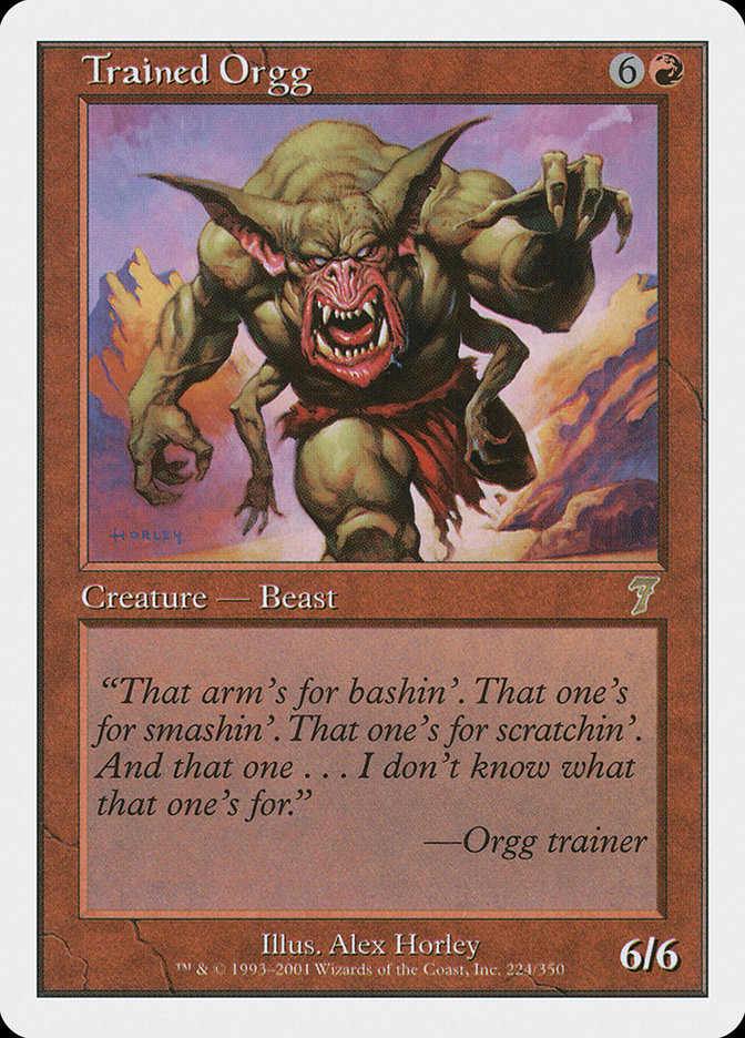 Trained Orgg [Seventh Edition] Foil