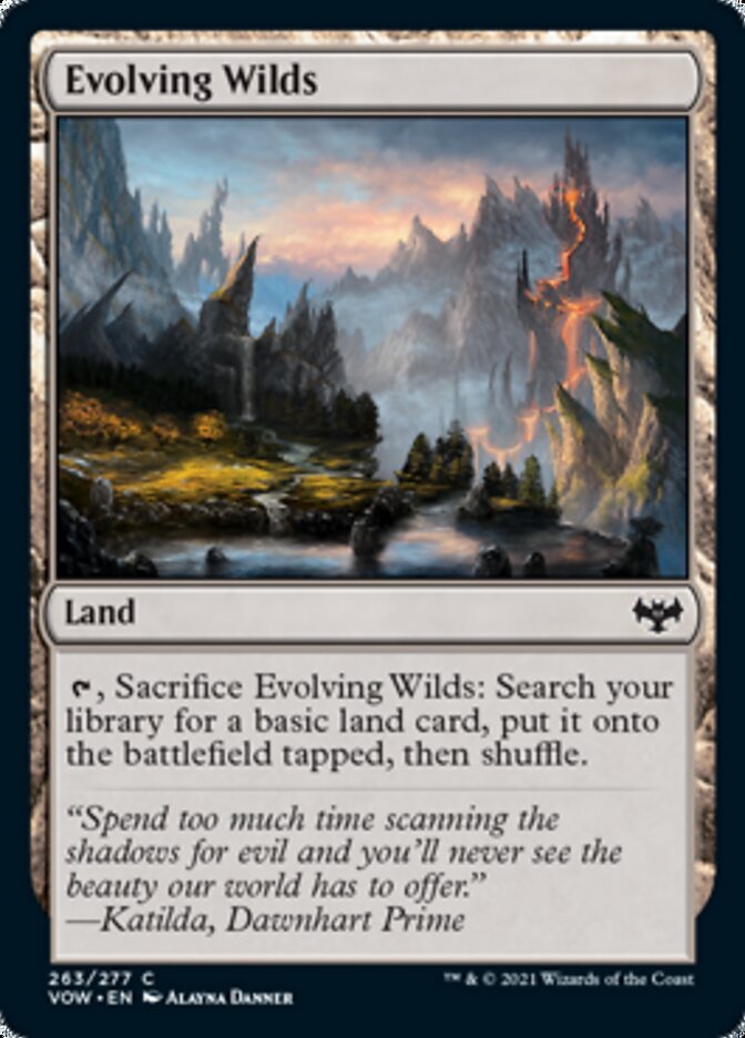 Evolving Wilds [Innistrad: Crimson Vow] Foil