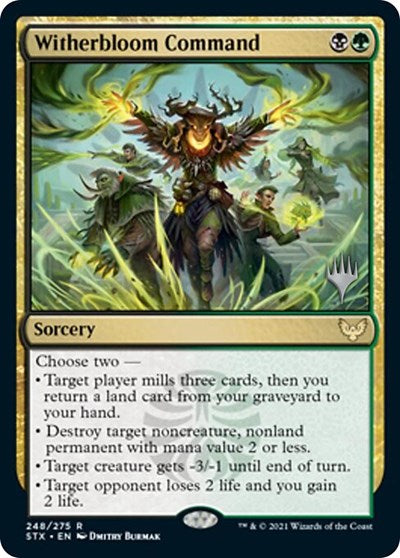 Witherbloom Command (Promo Pack) [Strixhaven: School of Mages Promos] Foil