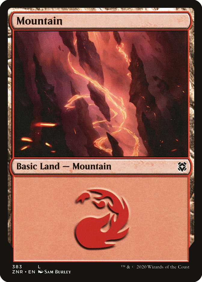 Mountain (383) [Zendikar Rising] Foil