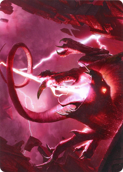 Thundering Rebuke // Thundering Rebuke  [Zendikar Rising Art Series] (Borderless) Foil