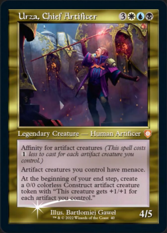 Urza, Chief Artificer (040) (Retro) (Display Commander) [The Brothers' War Commander] Foil