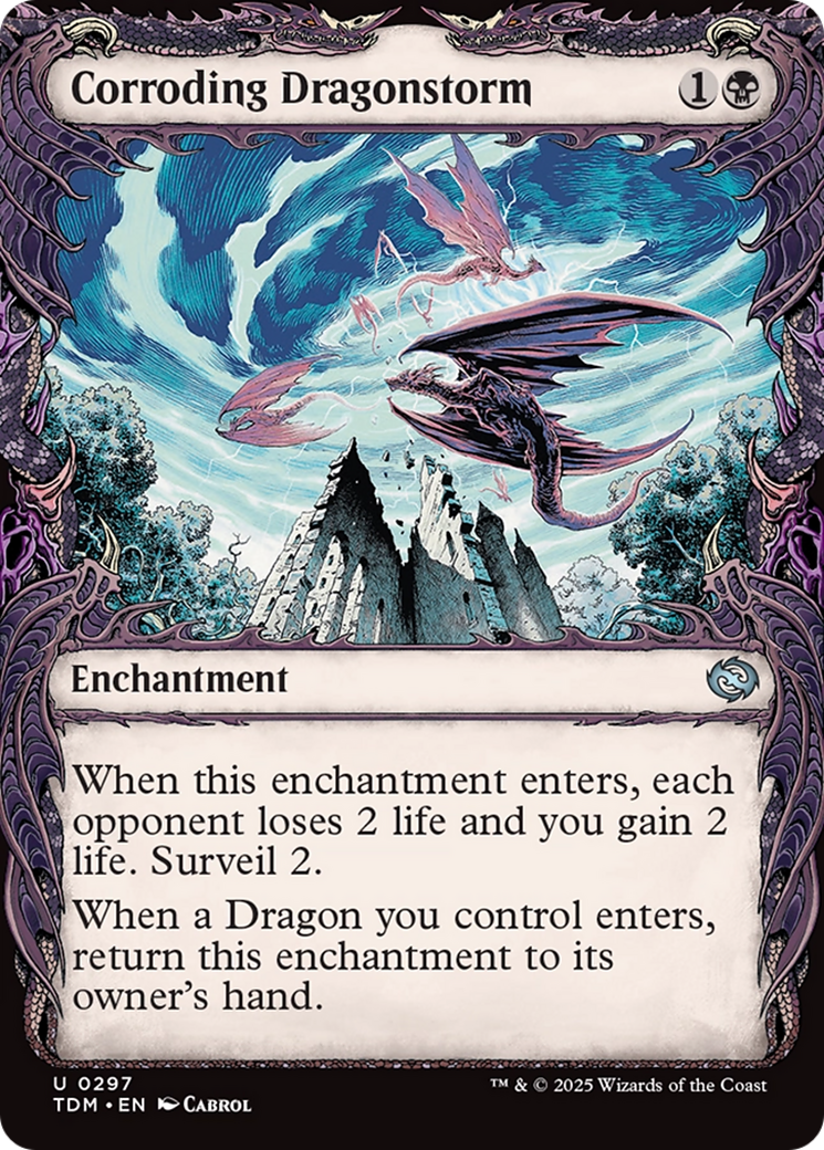 Corroding Dragonstorm (Showcase) [Tarkir: Dragonstorm] Foil