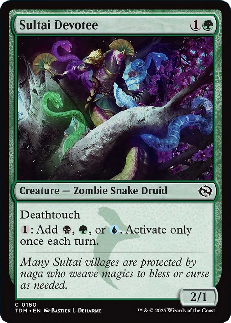 Sultai Devotee [Tarkir: Dragonstorm] Foil