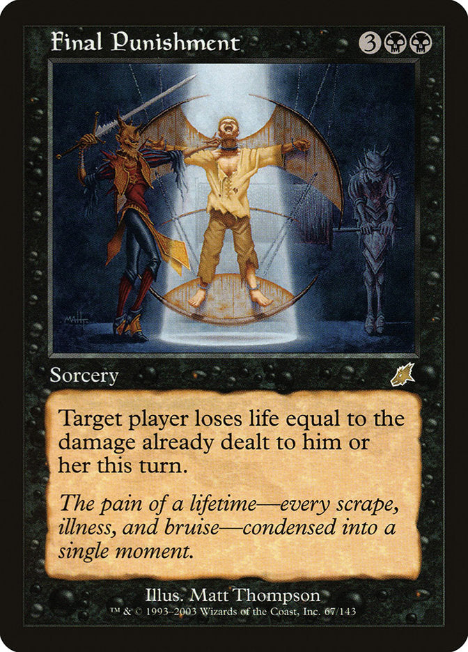 Final Punishment [Scourge] Foil