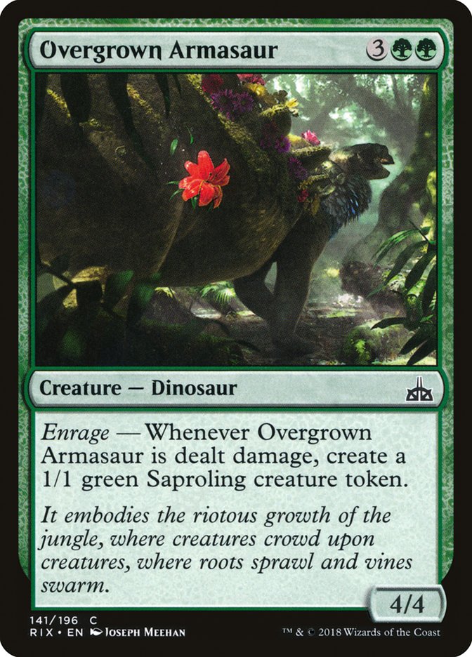 Overgrown Armasaur [Rivals of Ixalan] Foil