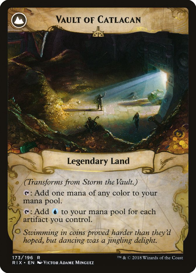 Storm the Vault // Vault of Catlacan [Rivals of Ixalan] Foil