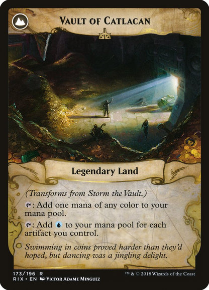Storm the Vault // Vault of Catlacan [Rivals of Ixalan] Foil