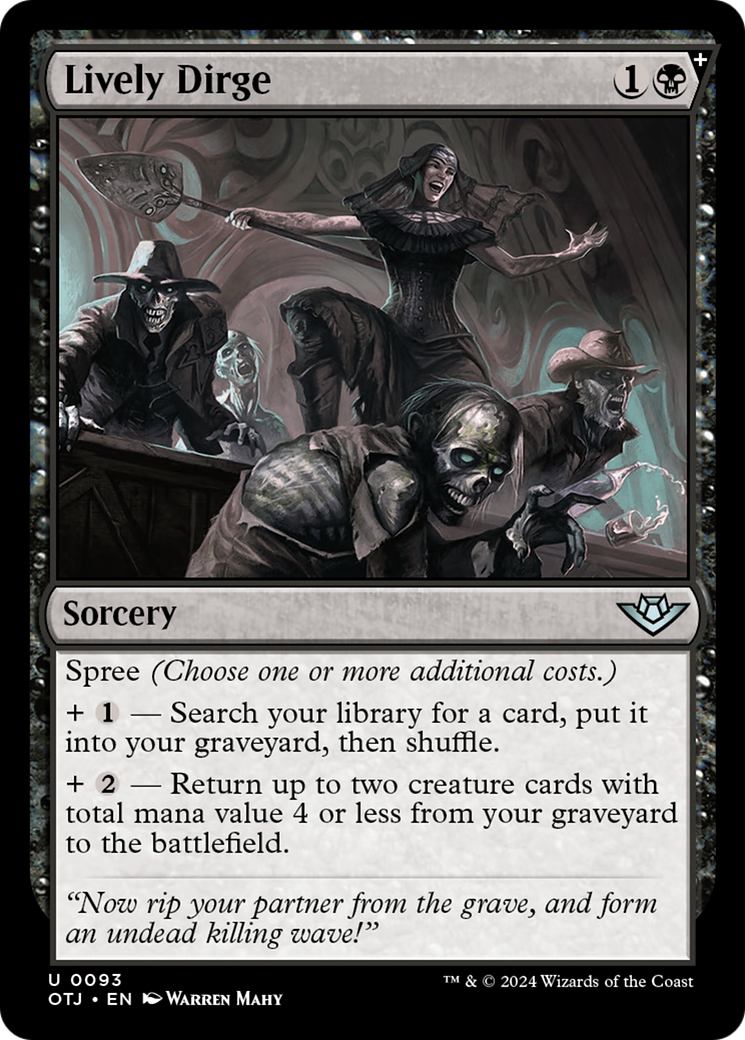 Lively Dirge [Outlaws of Thunder Junction] Foil