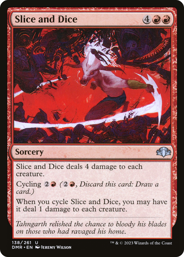 Slice and Dice [Dominaria Remastered] Foil