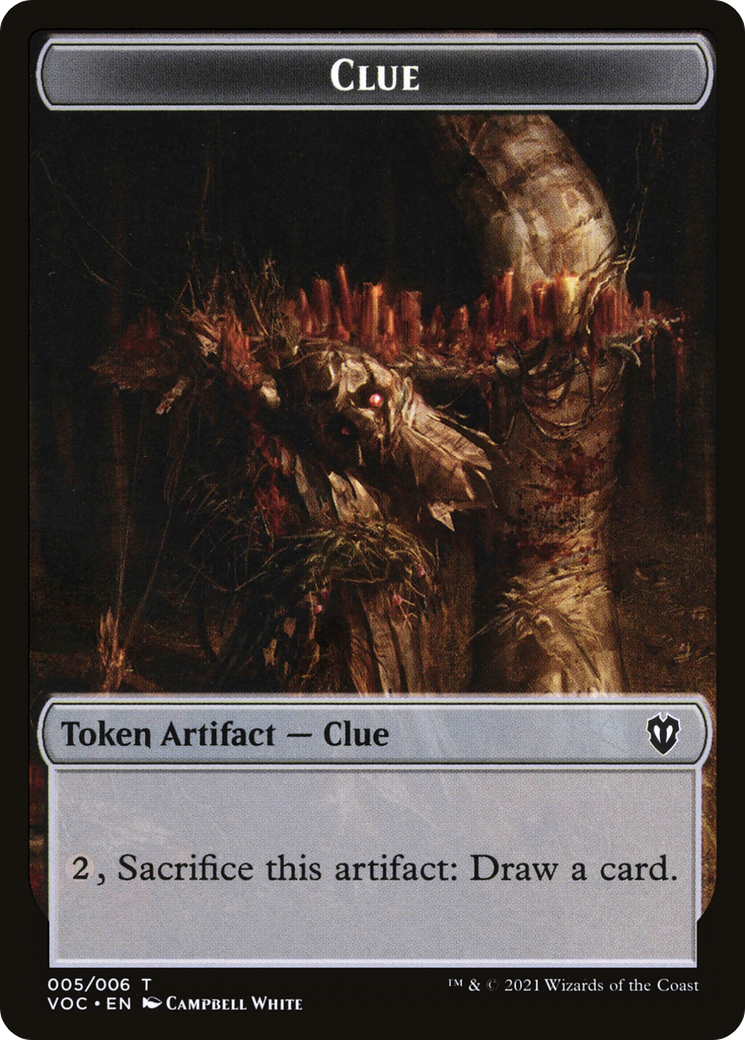 Clue  [Crimson Vow Commander Tokens]