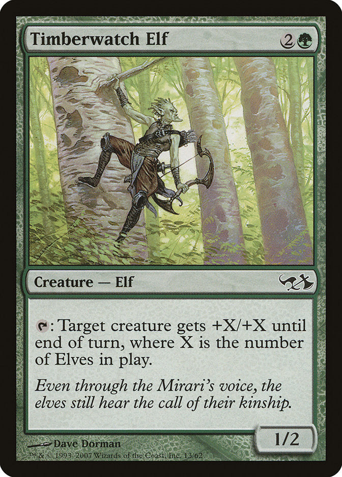Timberwatch Elf [Duel Decks: Elves vs. Goblins] Foil