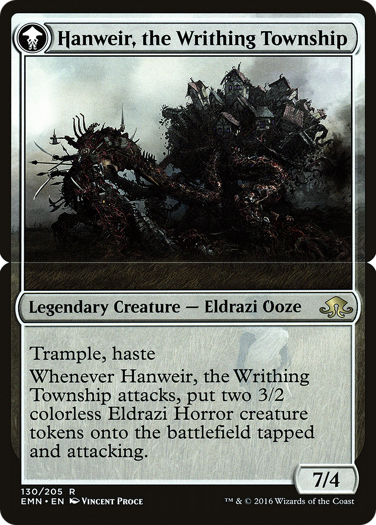 Hanweir, the Writhing Township  [Eldritch Moon Promos]: (mooneldrazidfc) Foil