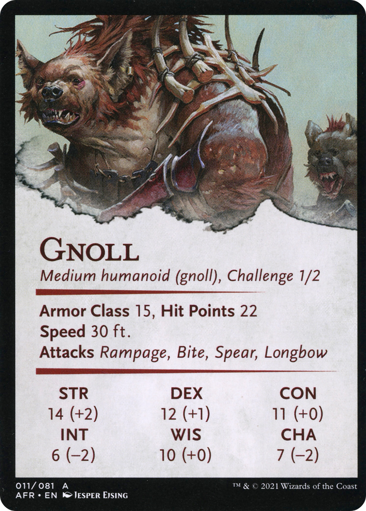 Gnoll Hunter // Gnoll Hunter  [Adventures in the Forgotten Realms Art Series] (Borderless) Foil