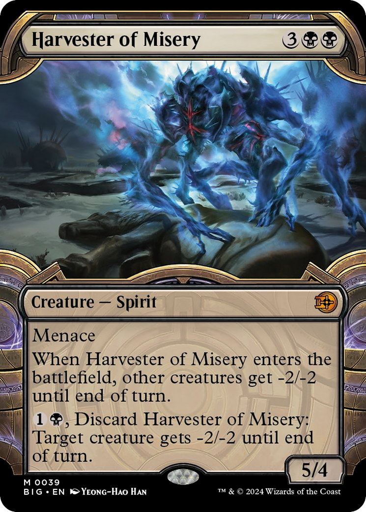 Harvester of Misery (Showcase) [Outlaws of Thunder Junction: The Big Score] Foil