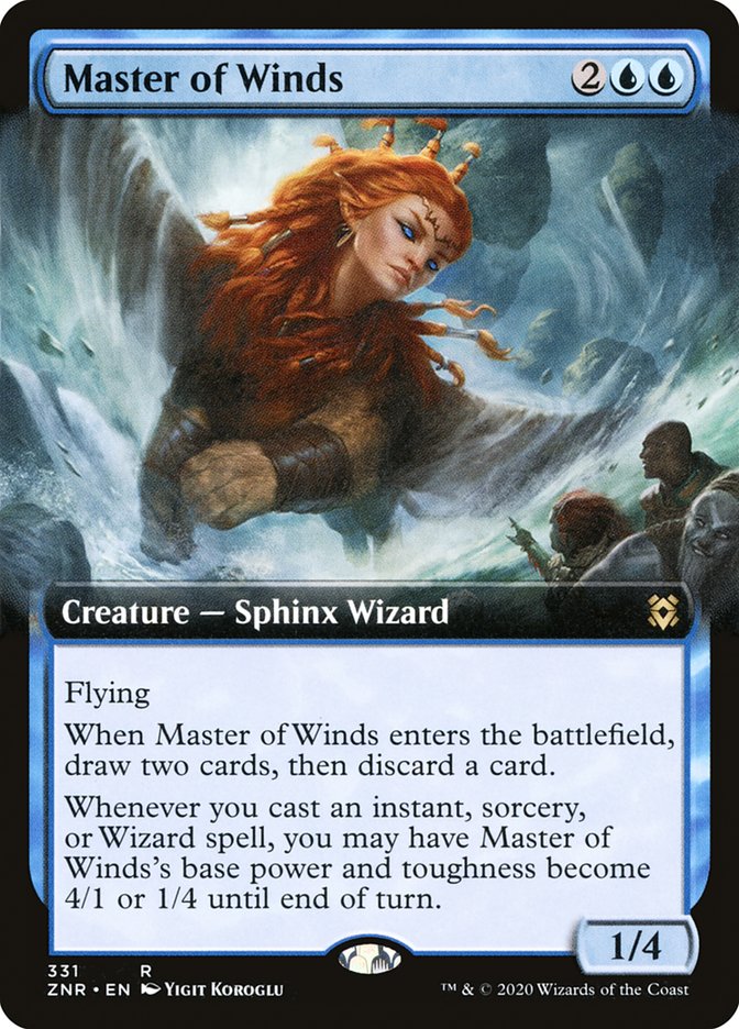 Master of Winds (Extended Art) [Zendikar Rising] Foil