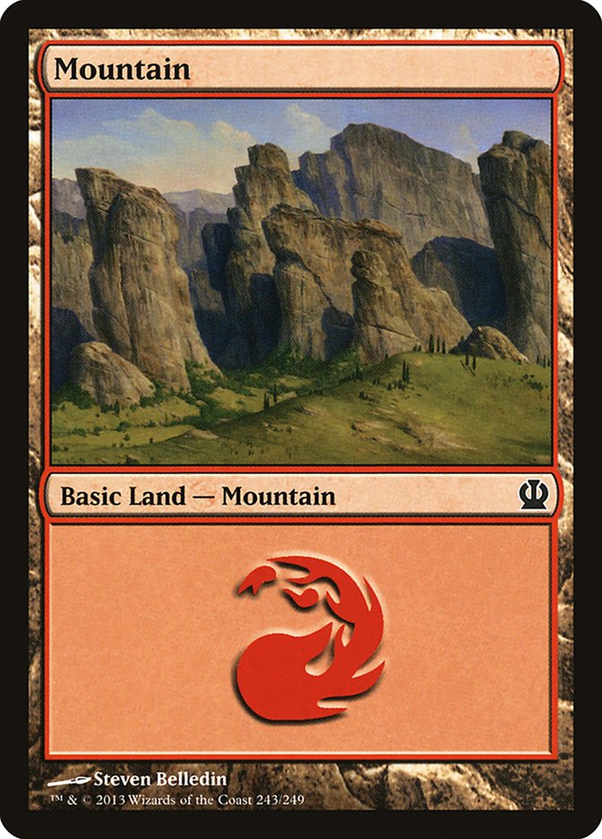 Mountain (243) [Theros] Foil