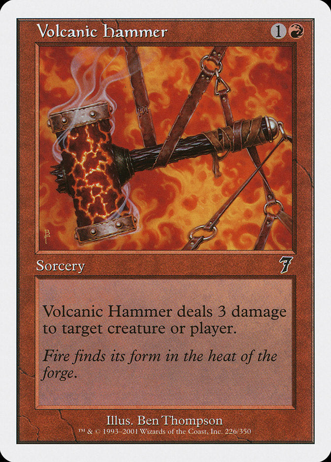 Volcanic Hammer [Seventh Edition] Foil