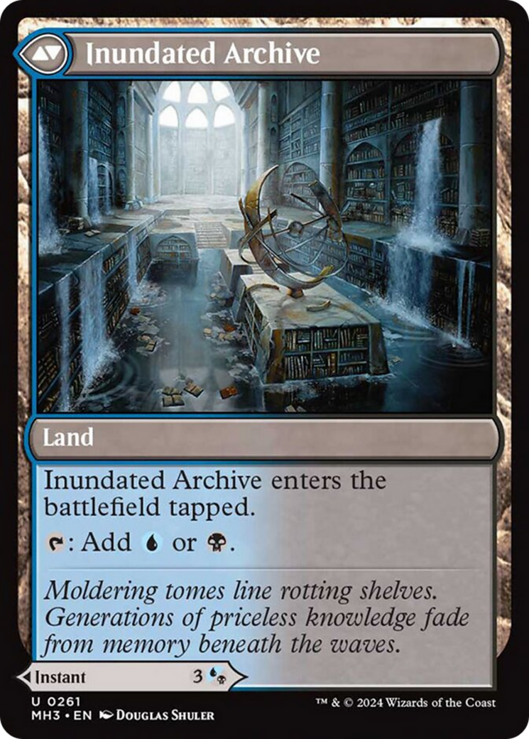 Waterlogged Teachings //Inundated Archive [Modern Horizons 3] Foil