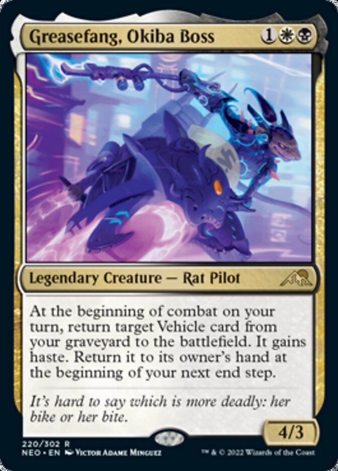 Greasefang, Okiba Boss [Kamigawa: Neon Dynasty] Foil