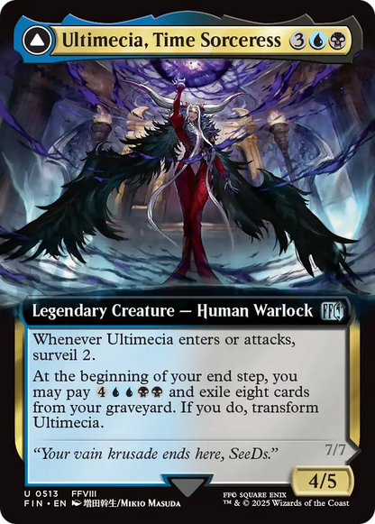 Ultimecia, Time Sorceress // Ultimecia, Omnipotent (Extended Art) [FINAL FANTASY] Foil