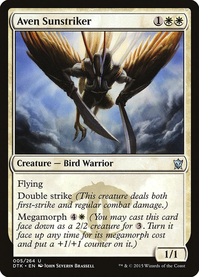 Aven Sunstriker [Dragons of Tarkir] Foil