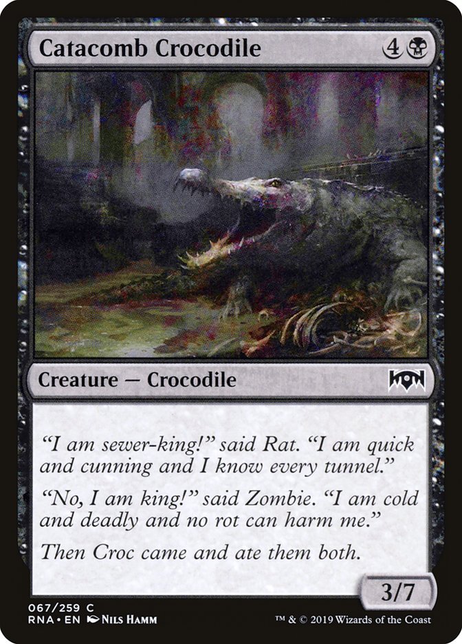 Catacomb Crocodile [Ravnica Allegiance] Foil