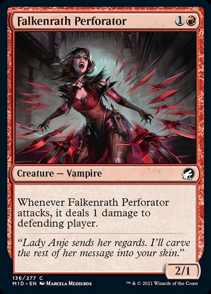 Falkenrath Perforator [Innistrad: Midnight Hunt] Foil