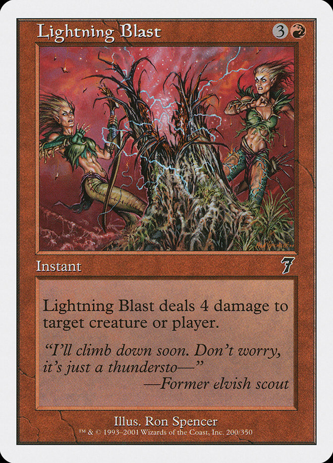 Lightning Blast [Seventh Edition] Foil