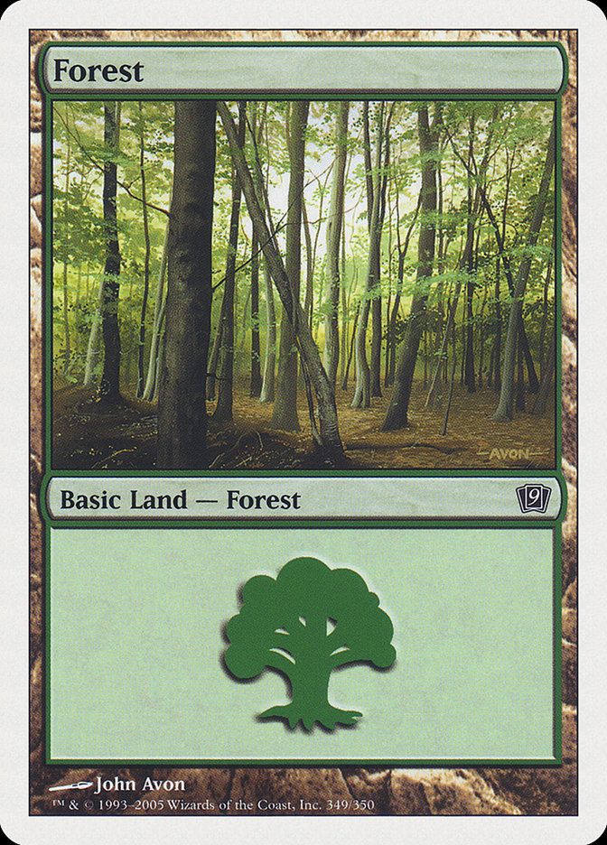Forest (349) [Ninth Edition] Foil