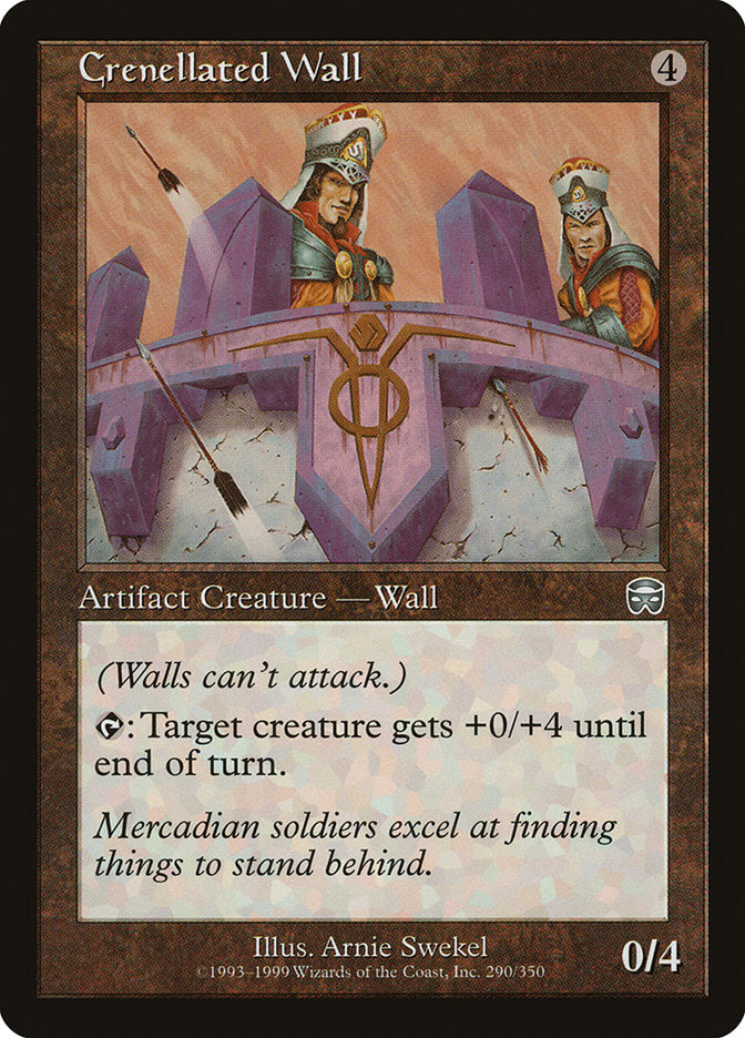 Crenellated Wall [Mercadian Masques] Foil