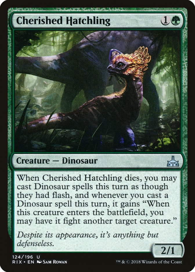 Cherished Hatchling [Rivals of Ixalan] Foil