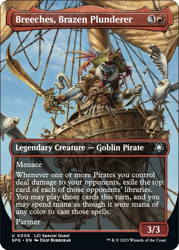Breeches, Brazen Plunderer (Borderless) [The Lost Caverns of Ixalan Special Guests] Foil
