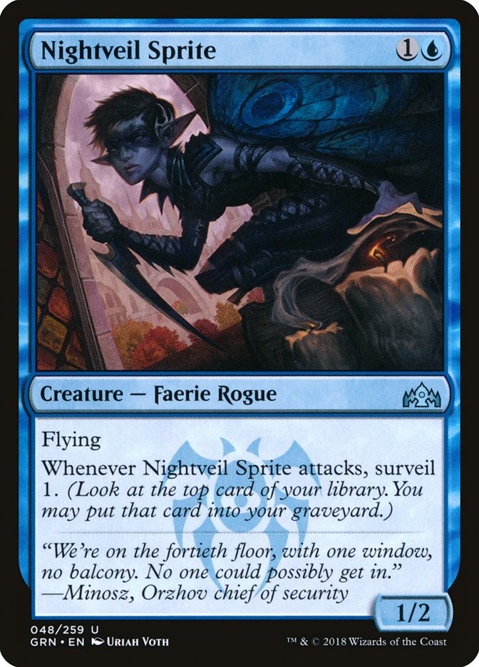 Nightveil Sprite [Guilds of Ravnica] Foil