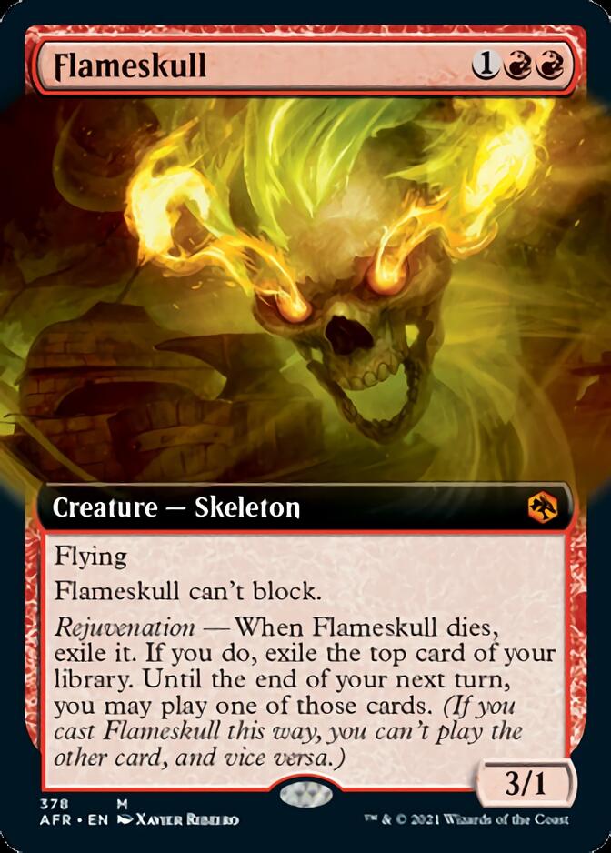 Flameskull (Extended Art) [Dungeons & Dragons: Adventures in the Forgotten Realms] Foil