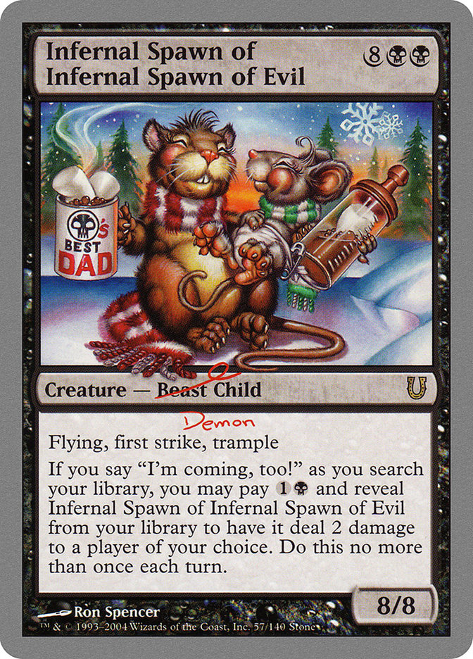Infernal Spawn of Infernal Spawn of Evil [Unhinged] Foil