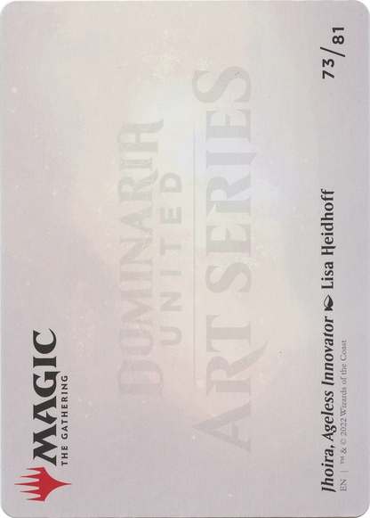Jhoira, Ageless Innovator // Jhoira, Ageless Innovator  [Dominaria United Art Series] (Borderless) Foil