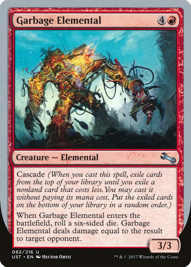 Garbage Elemental (3/3 Creature) [Unstable] Foil