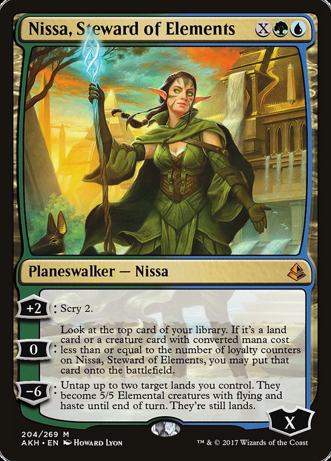 Nissa, Steward of Elements [Amonkhet] Foil