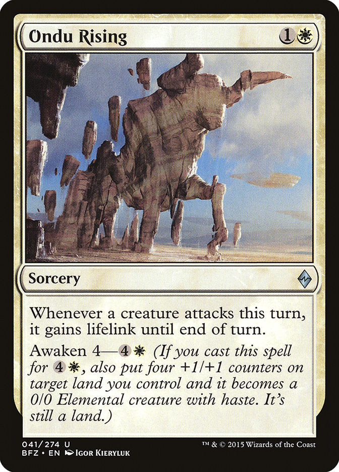 Ondu Rising [Battle for Zendikar] Foil