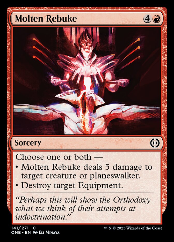 Molten Rebuke [Phyrexia: All Will Be One] Foil
