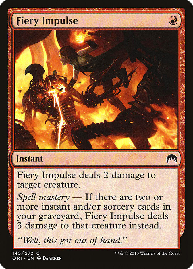 Fiery Impulse [Magic Origins] Foil
