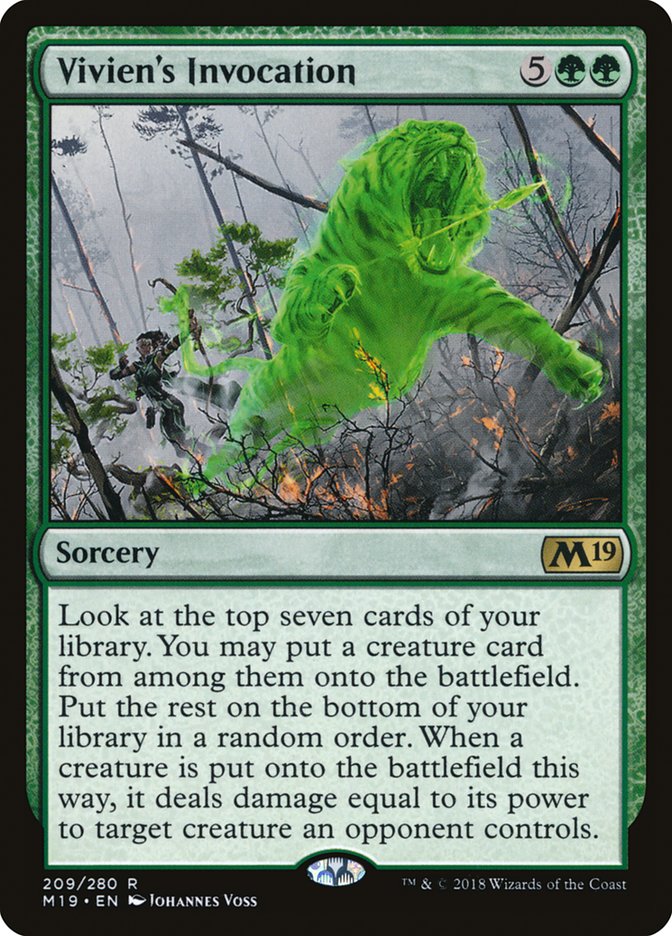 Vivien's Invocation [Core Set 2019] Foil