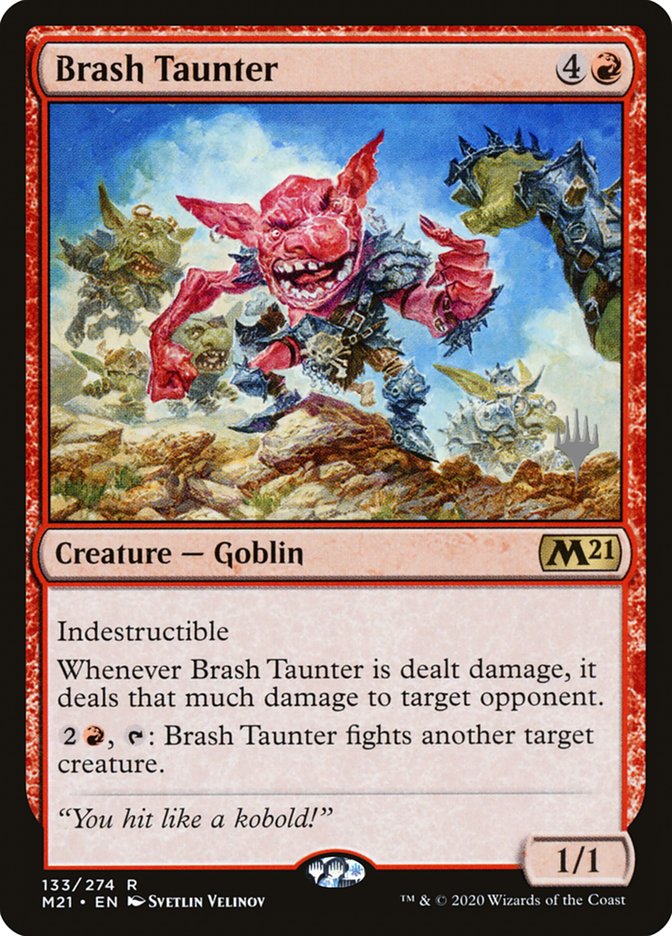 Brash Taunter (Promo Pack) [Core Set 2021 Promos] Foil