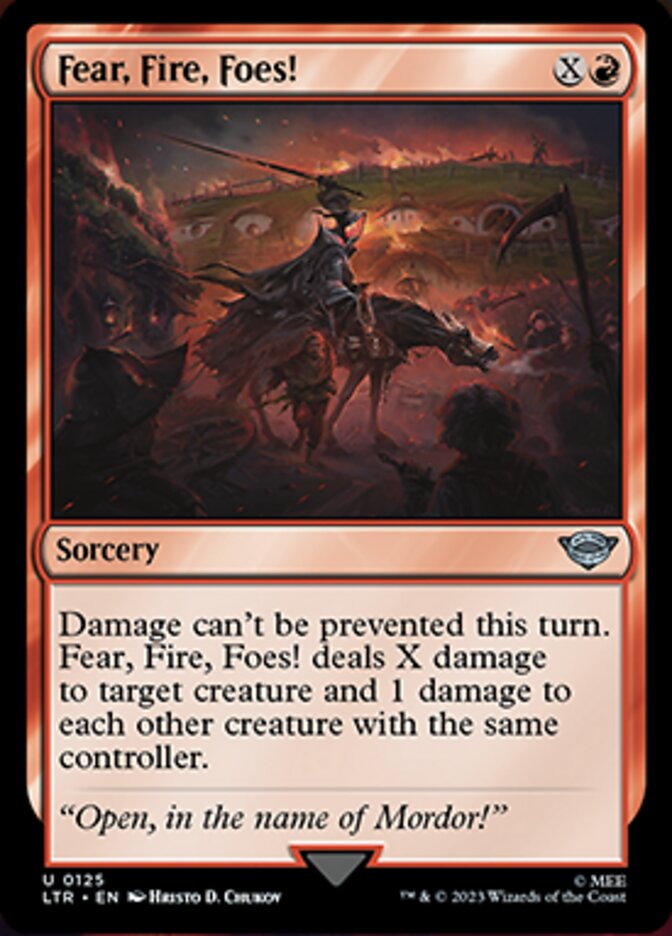 Fear, Fire, Foes! [The Lord of the Rings: Tales of Middle-Earth] Foil