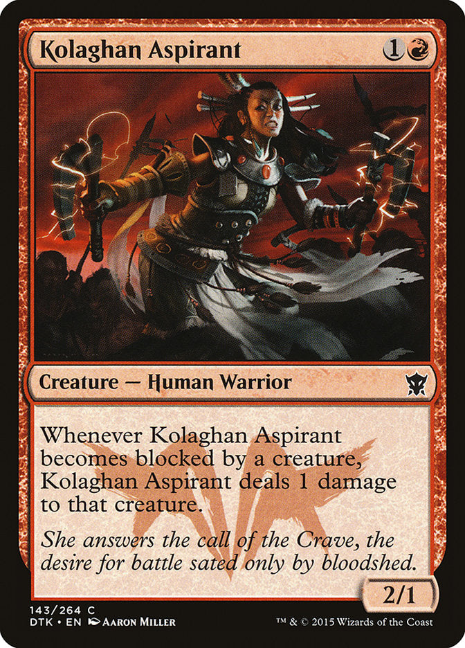 Kolaghan Aspirant [Dragons of Tarkir] Foil
