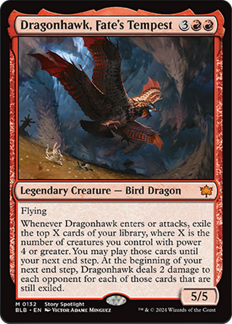 Dragonhawk, Fate's Tempest [Bloomburrow] Foil