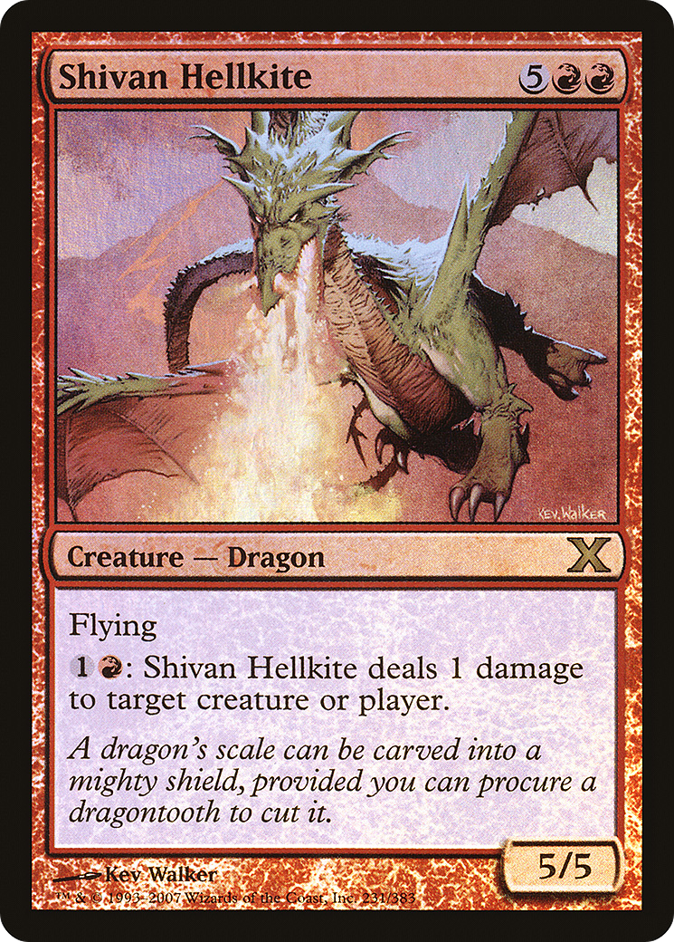 Shivan Hellkite  [Tenth Edition] Foil