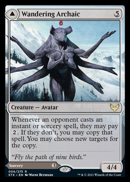 Wandering Archaic // Explore the Vastlands [Strixhaven: School of Mages] Foil